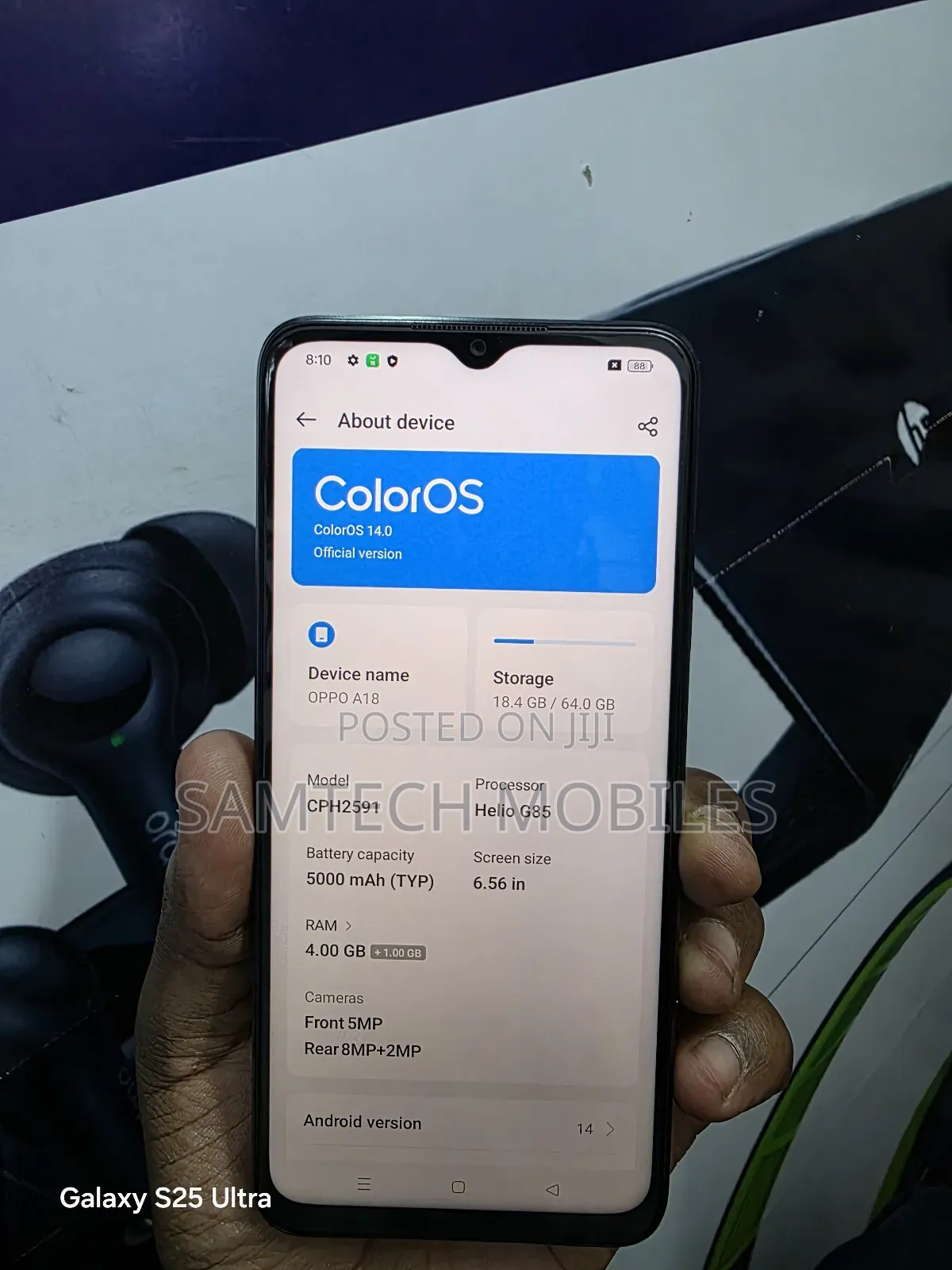 Oppo A18 64 GB Black
