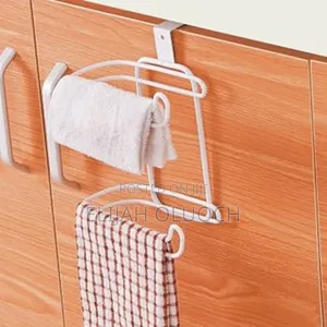 Metallic Double Tissue Holder Placed Over Door or Over Toilet Cistern