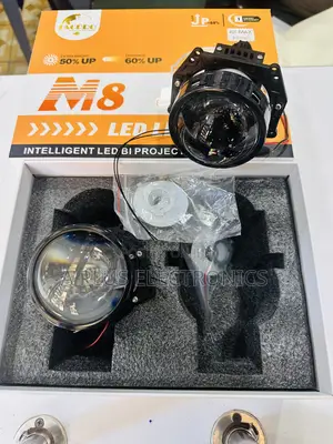 A8 Max Headlight Projector – Strong Focus Light, Wide Coverage