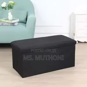 Quality Leather Ottoman Storage Box*
