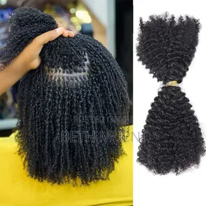Human Hair Extensions Afro Kinky Curly 4b
