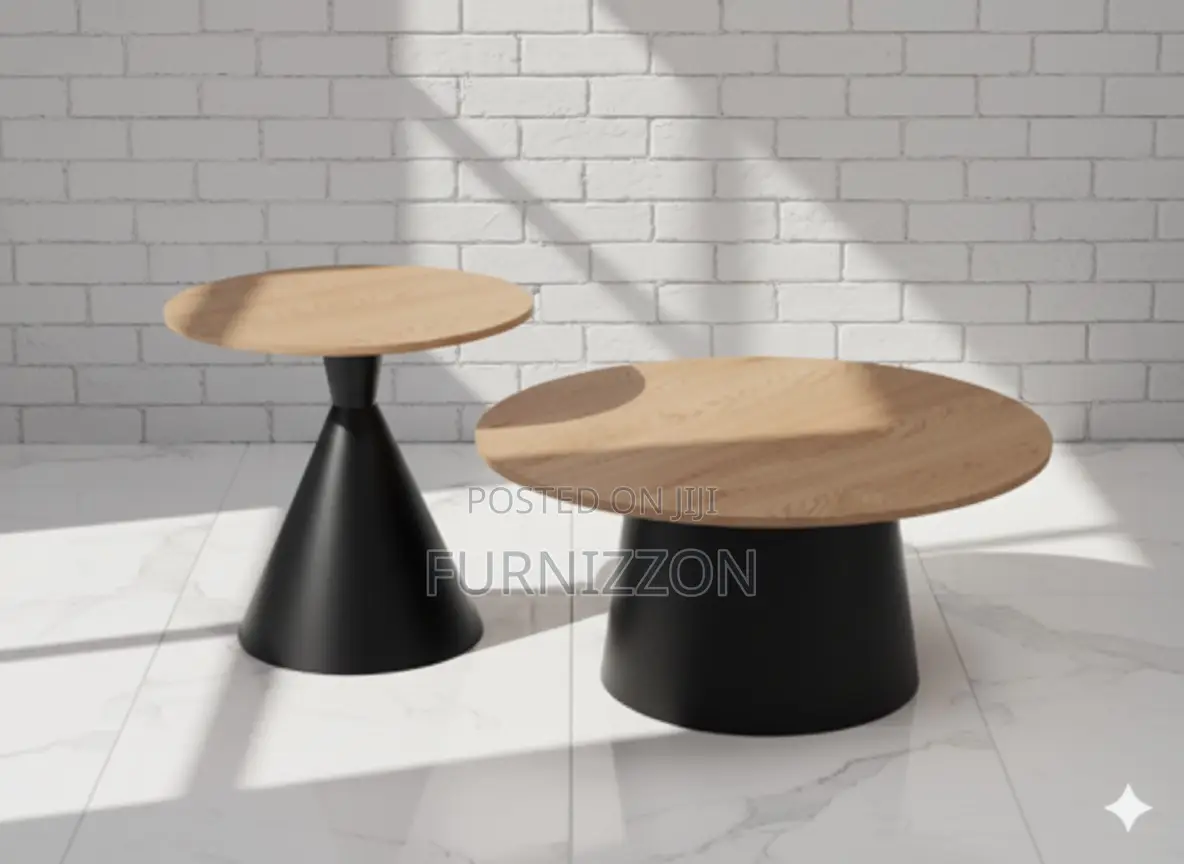 Wooden Round Coffee Table Set for Home