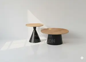 Wooden Round Coffee Table Set – Durable Stylish