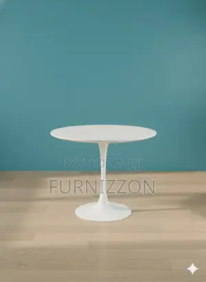 Marble Round Table With Metallic Stand