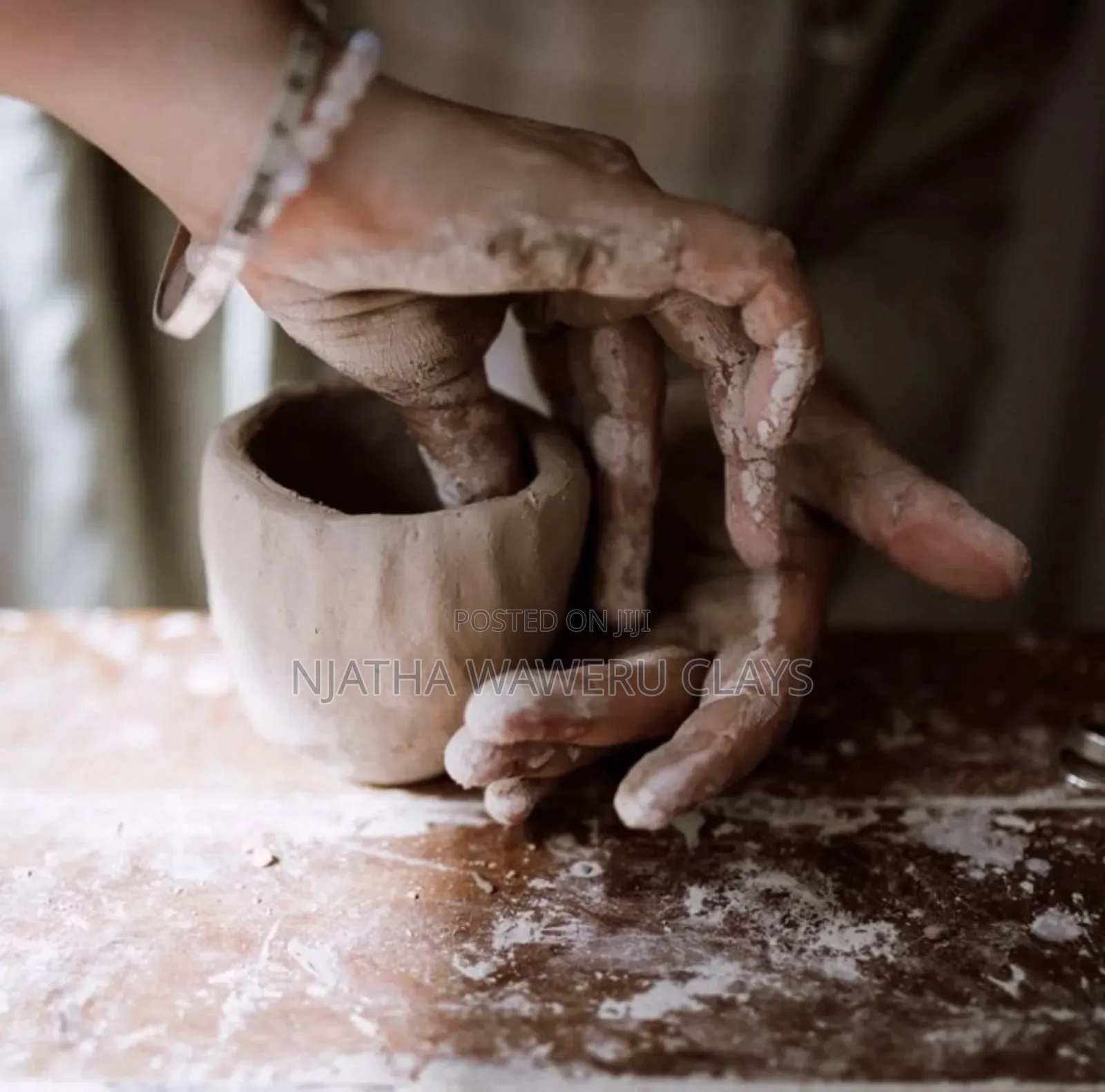 1kilo Pure Clay (Modelling and Pottery)