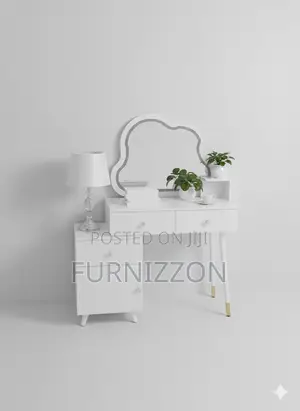 Bedroom Dressing Table With Side Storage Cabinet