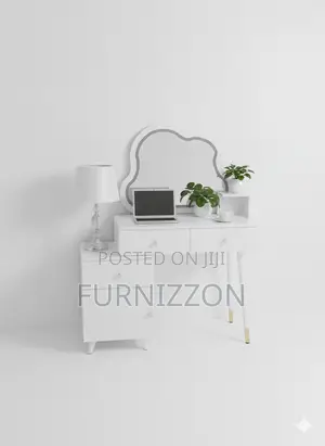 Modern Bedroom Dressing Table With Side Storage Cabinet