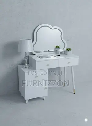 Functional Bedroom Dressing Table With Side Cabinet