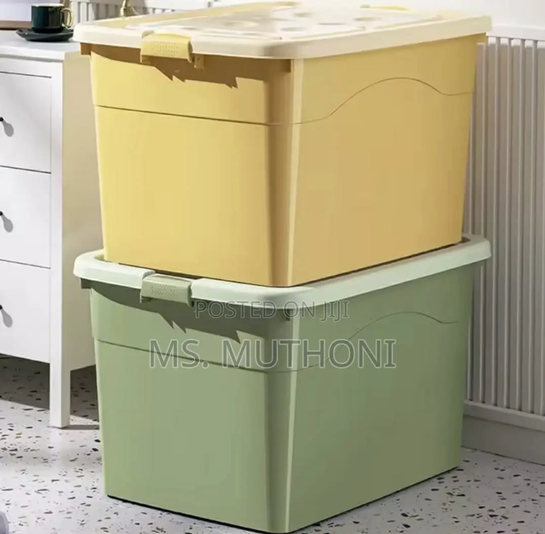 120 L Coloured Storage Box With Wheels *