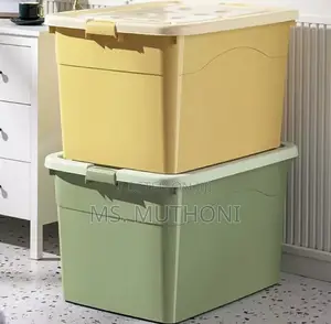 120 L Coloured Storage Box With Wheels *