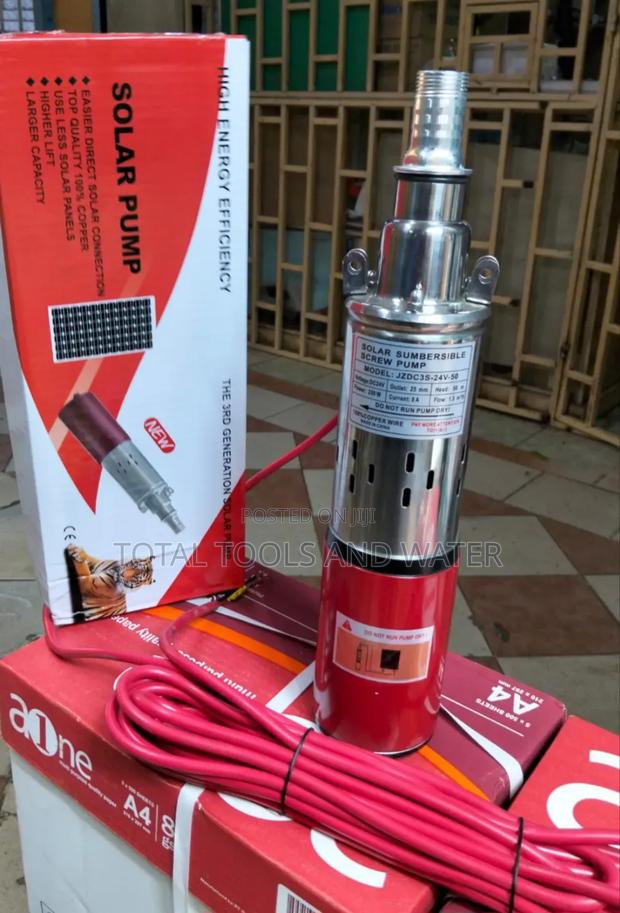 Solar Submersible Water Pump 250 Watts 24 v 50m Head