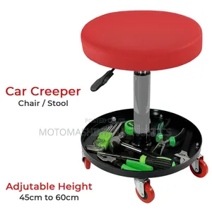 Mechanic Round Creeper Working Stool Seat With Tool Tray