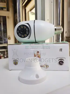 E27 Wifi Panoramic Light Bulb Security Camera 360° View