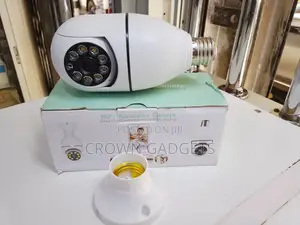 Wireless 360° Light Bulb Security Camera With Two-Way Audio