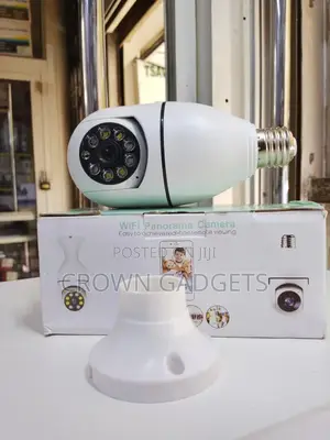 Panoramic Wifi CCTV Camera E27 Socket Easy Install