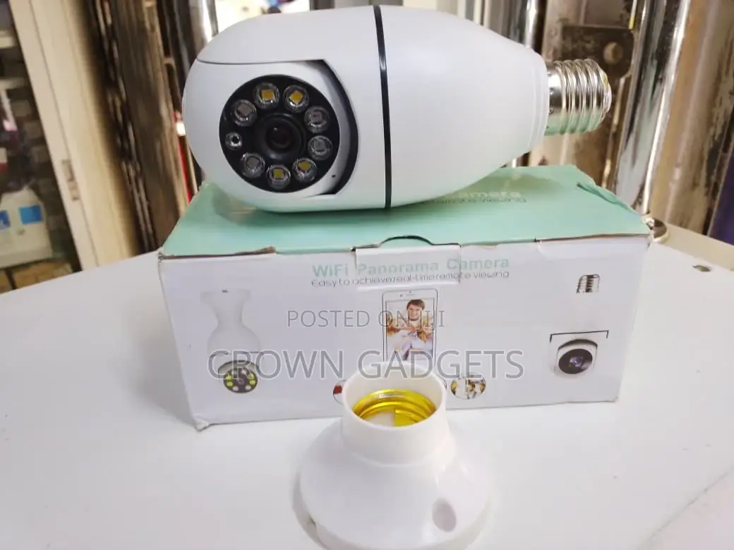 Panoramic Wifi CCTV Camera E27 Socket Easy Install