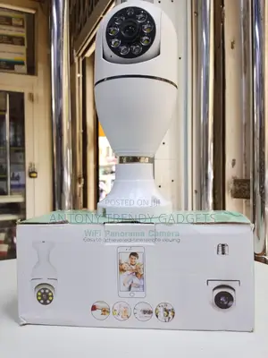 Wireless Wifi Light Bulb Cctv Camera With Night Vision