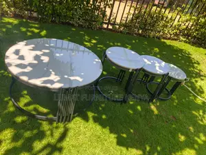 Luxury Black Marble Table Set