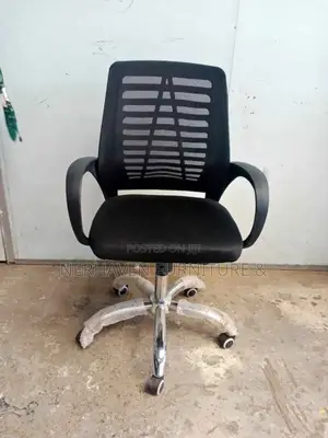 High-Back Mesh Chair for Professional Workspaces