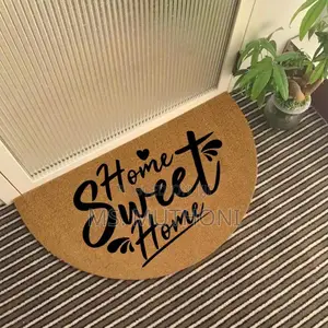 Home Sweet Home" Half-Circle Coir Doormat.