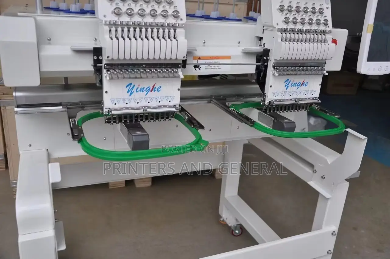 2heads Flat Computerized Embroidery Machine