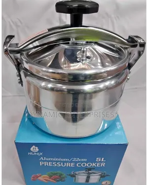 Nunix High-Quality 5 Litre Pressure Cooker - Fast Cooking