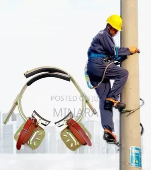 Adjustable Concrete Pole Climbers With Harness Belt