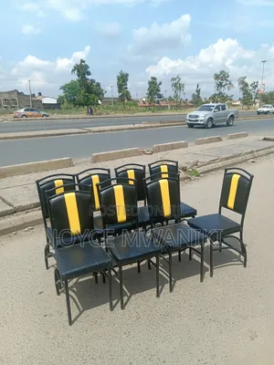 Balls Restaurant or Hotel Chairs, Black and Yellow