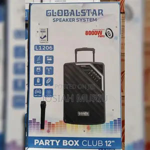 Globalstar Portable Club 12 Inches Trolley Portable Speaker