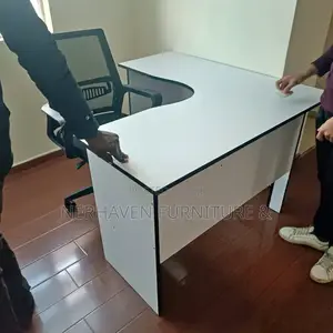 Wooden L-Shape Office Desk