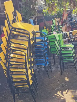 Coloured School Lockers and Chairs