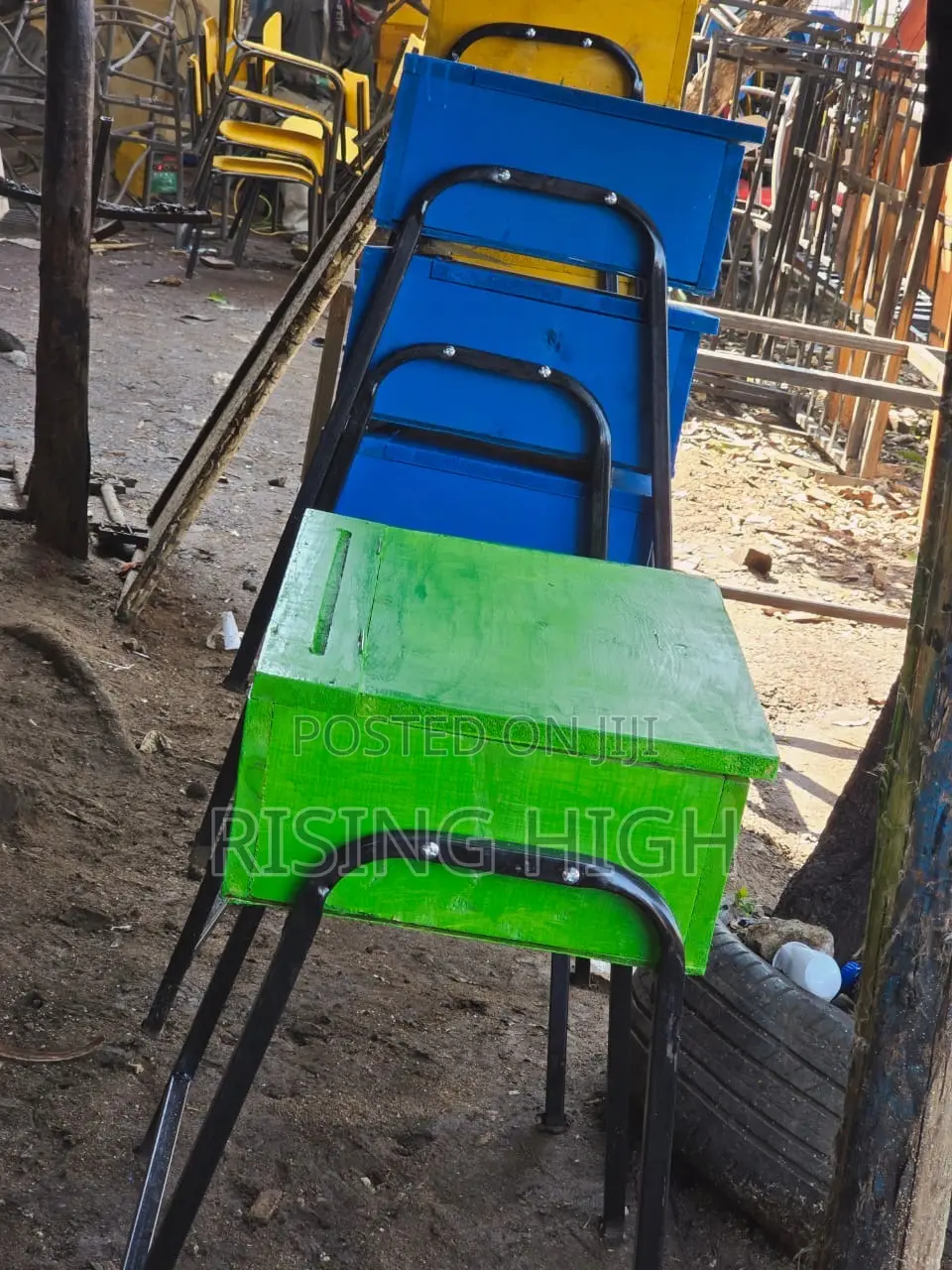Quality Colorful School Lockers and Chairs