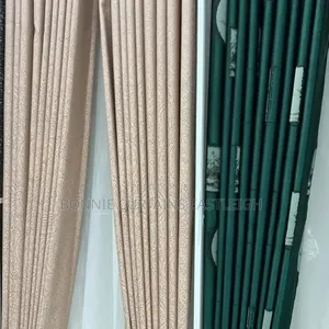 Green Dark Curtains With White Sheers