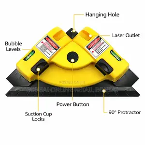 90° Laser Level Right Angle Tool for Tile Laying Alignment