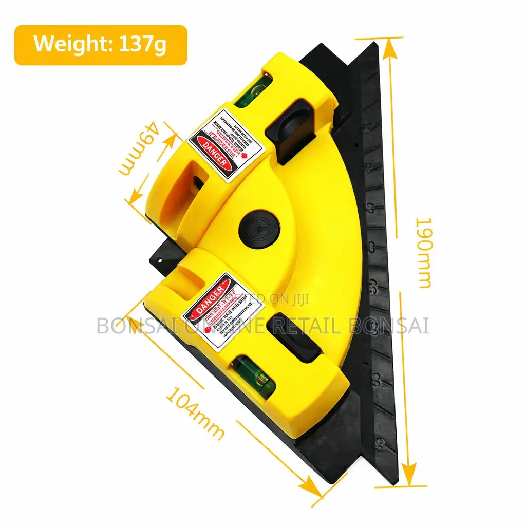 90° Laser Level Right Angle Tool for Tile Laying Alignment