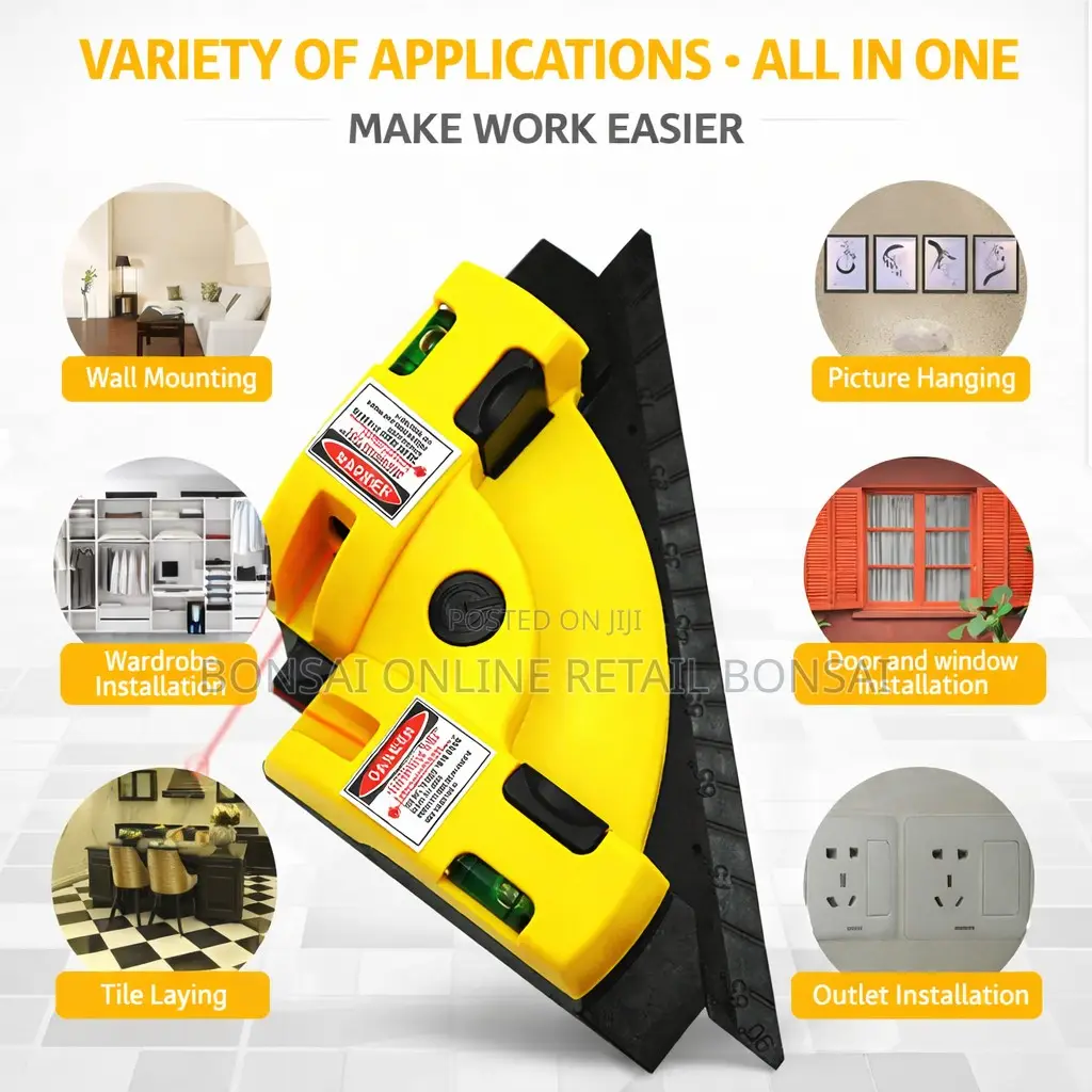 90° Laser Level Right Angle Tool for Tile Laying Alignment