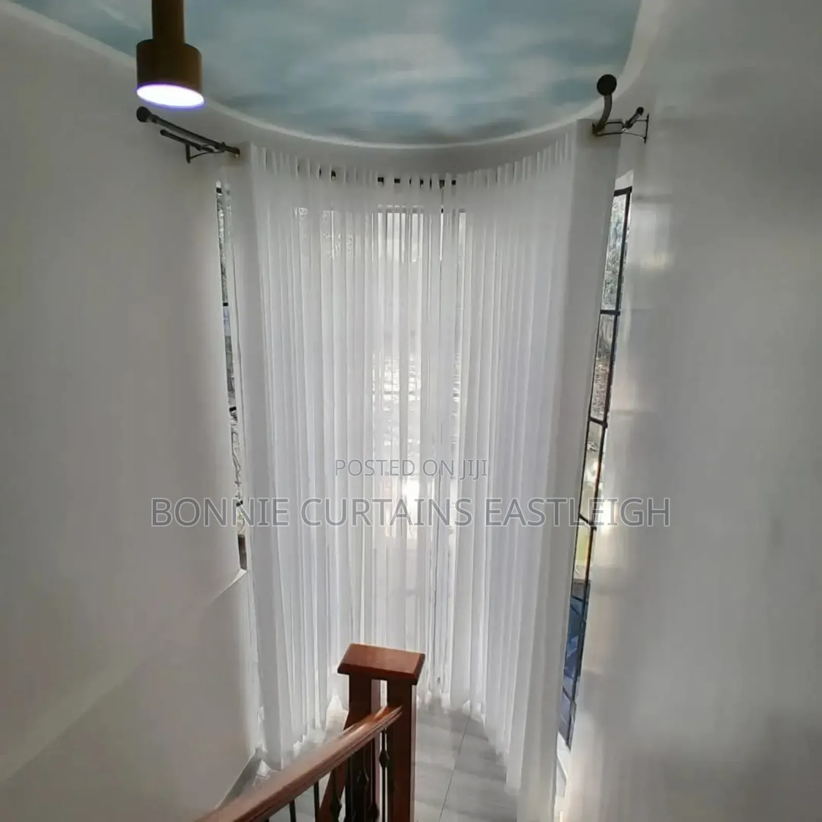 Grey and White Plain Sheer for Selling