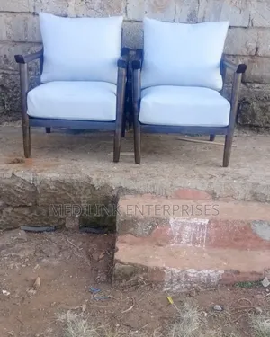 Wooden Upholstered Single Armchairs