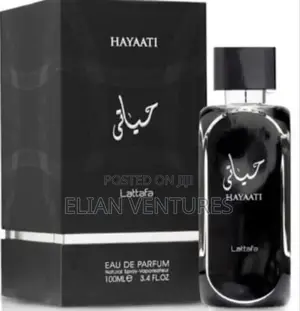 Sweetest Hayaati Black Silver Lattafa Perfume for Sale