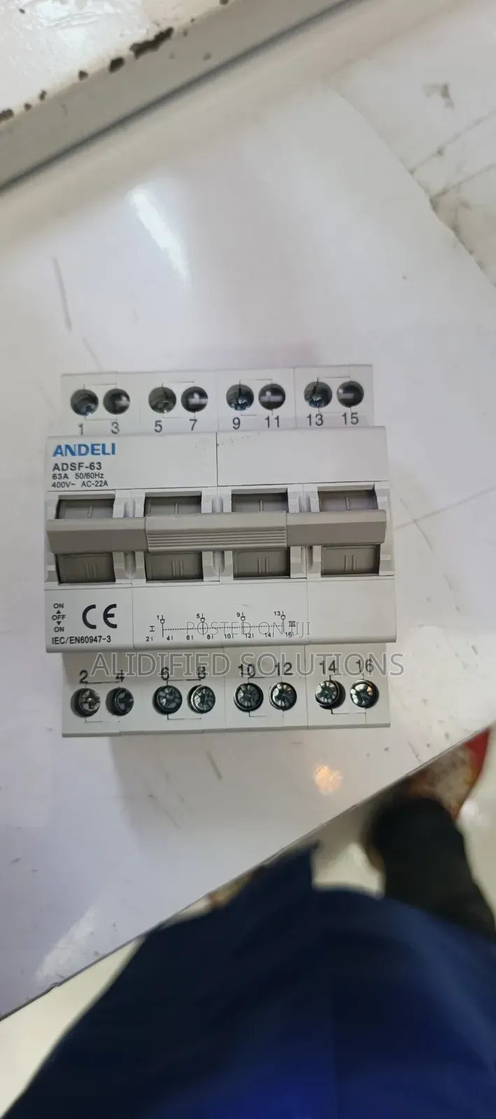 63a 4pole Din Rail Change Over Switch
