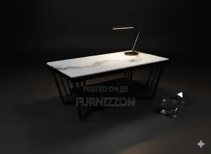 Marble Coffee Table With Metallic Frame