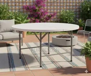 Durable 1.2 Meter Plastic Folding Round Table for Events