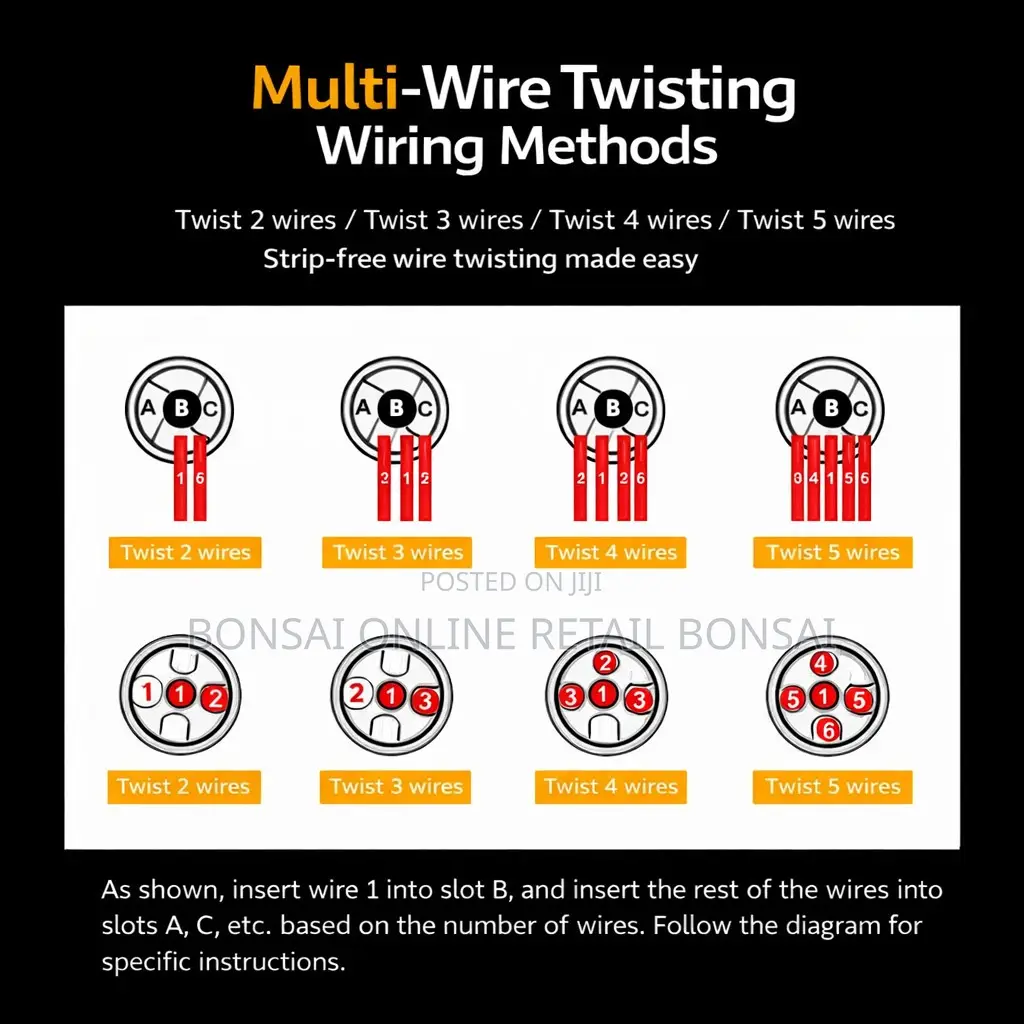 Electric Wire Twisting Tool Drill Attachment 2–5 Lines Connector