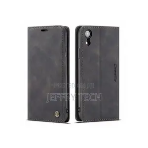 Desee Caseme Case Wallet Suede Leather Flip Case for iPhone Xr