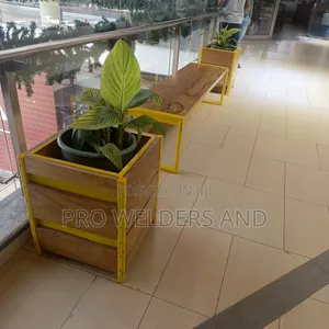 Modern Wood Steel Planters | Stylish Durable