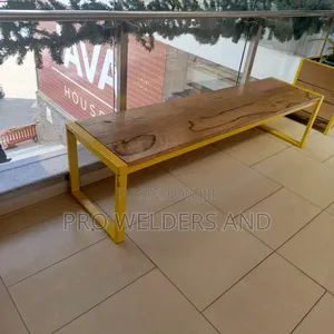 Custom Steel and Wooden Bench – Heavy Duty