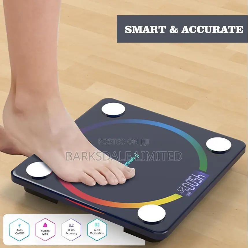 Rechargeable Smart Bmi Bluetooth Weighing Scale Digital Led Lcd App