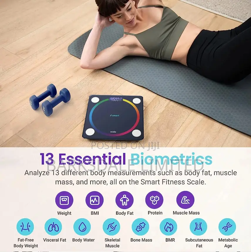 Rechargeable Smart Bmi Bluetooth Weighing Scale Digital Led Lcd App