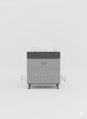 Modern Bedside 2-Door Cabinet