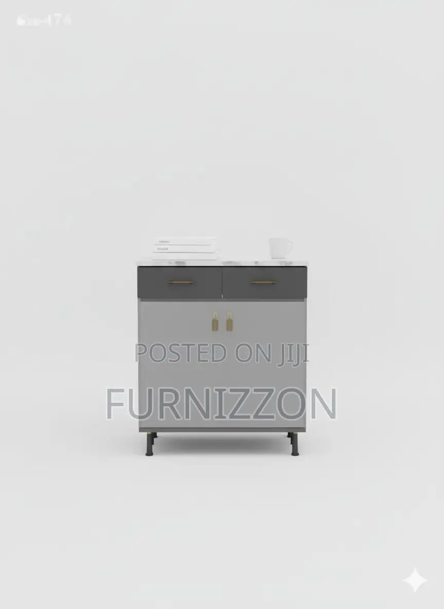 Modern Bedside 2-Door Cabinet